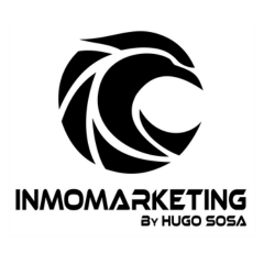 logotipo de hugososa.com, inmomarketing por hugo sosa Negro fondo blanco