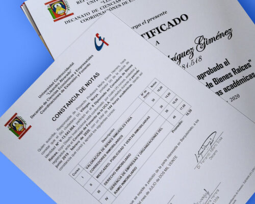 certificación inmobiliaria